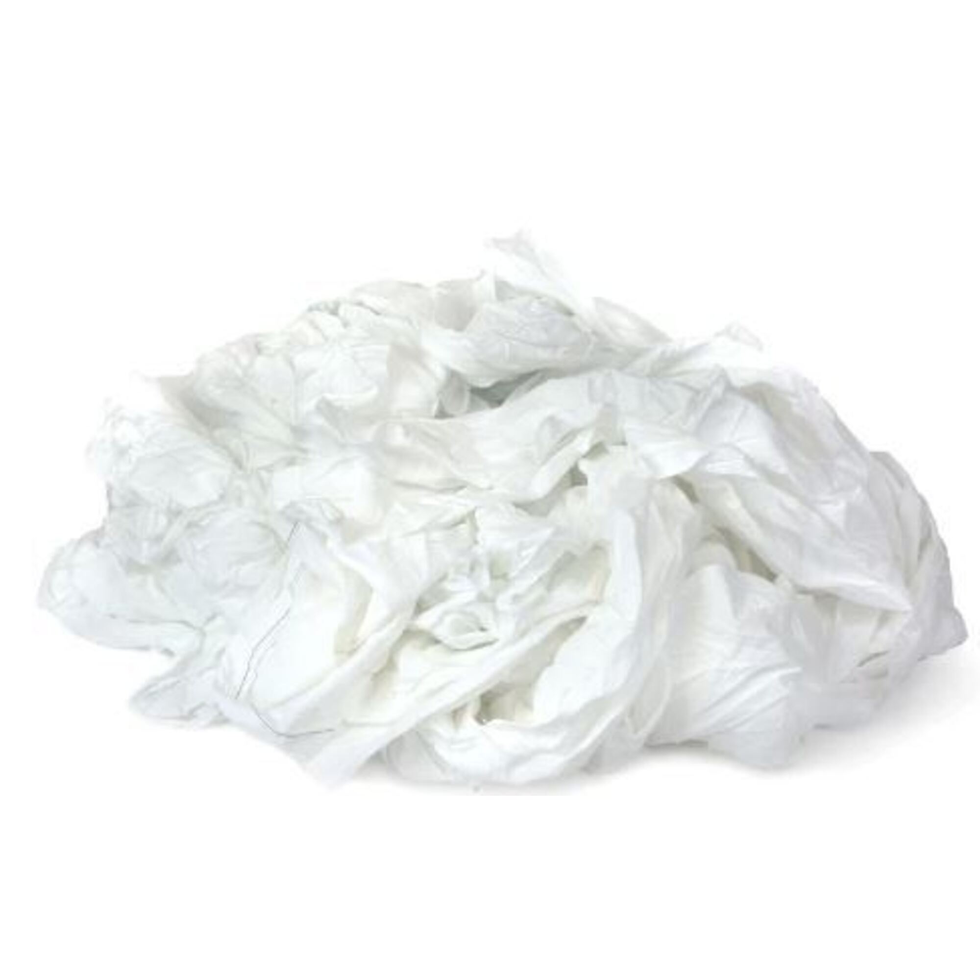 Carolina Textiles, Recycled white sheeting 25 LB. Rags, Included (qty.) 200 Material Cotton, Length 20 in, Model# R781-25